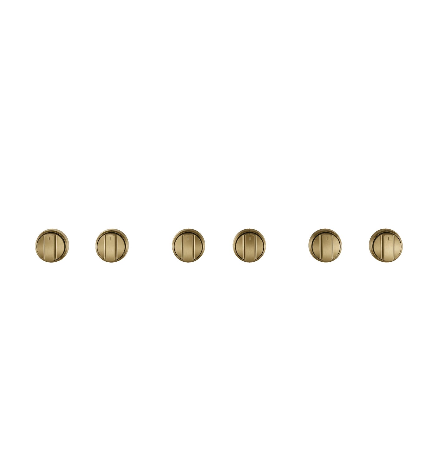 Café™ 36" Brushed Brass Handle & Knob Set for Pro Range and Rangetop