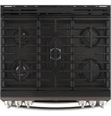 GE Profile™ 30" Smart Slide-In Front-Control Gas Double Oven Convection Range