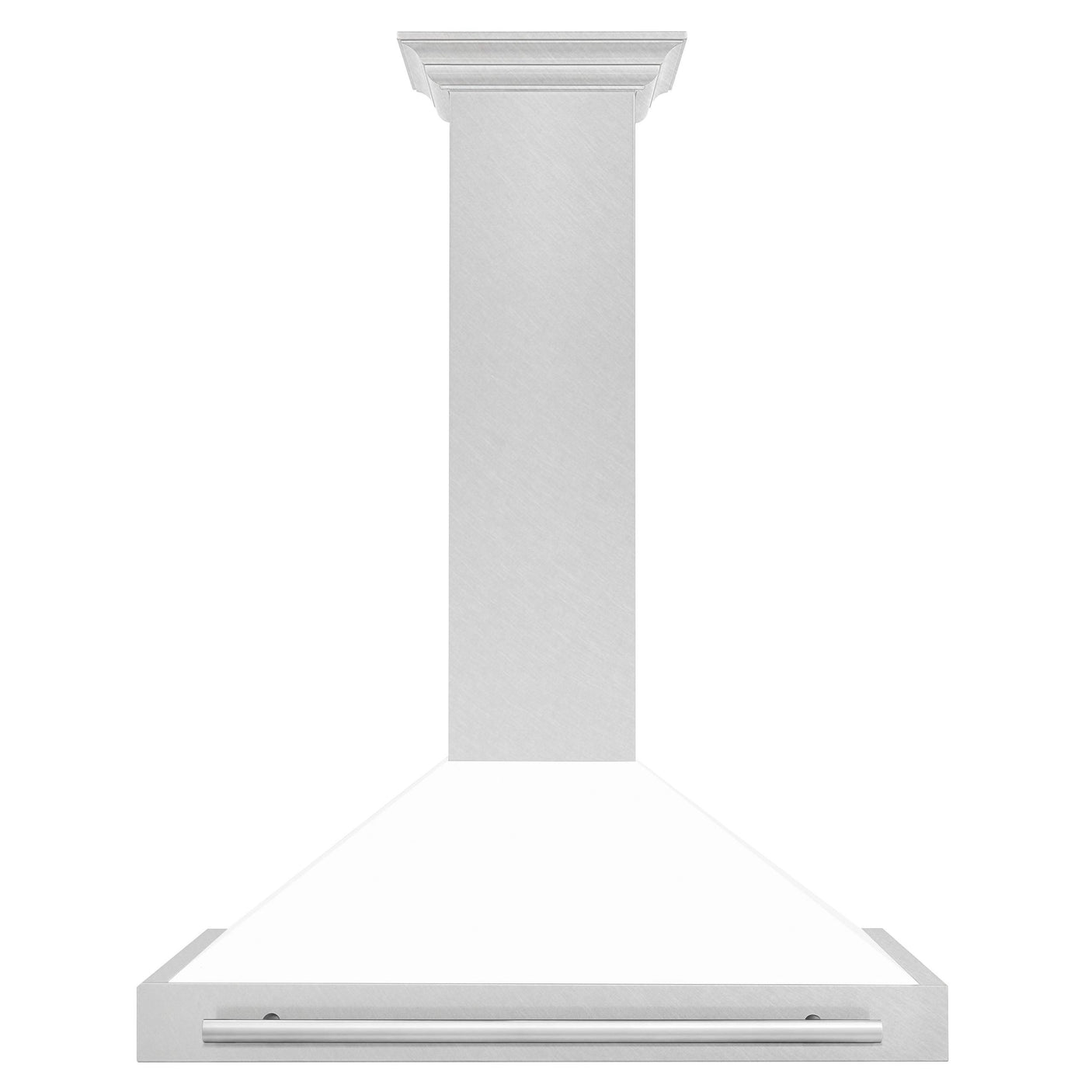 ZLINE 36 in. Convertible Fingerprint Resistant DuraSnow Stainless Steel Range Hood with Stainless Steel Handle (KB4SNX-36) [Color: White Matte Shell]