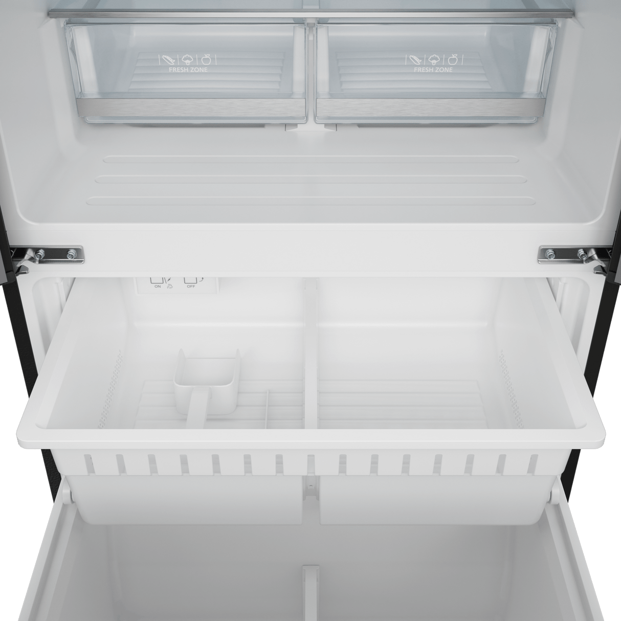 30 Inch 17.5 Cu Ft French Door Counter Depth Refrigerator With Ice Maker In Black/navy Blue  Gordon Ramsay Series