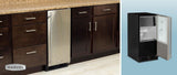 15" Clear Ice Machine - With Factory-Installed Drain Pump - Solid Panel Overlay Ready Door - Right Hinge