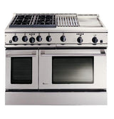 GE Monogram® 48" Professional Range with 4 Burners, Grill, and Griddle (Liquid Propane)