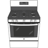 GE® 30" Free-Standing Gas Range