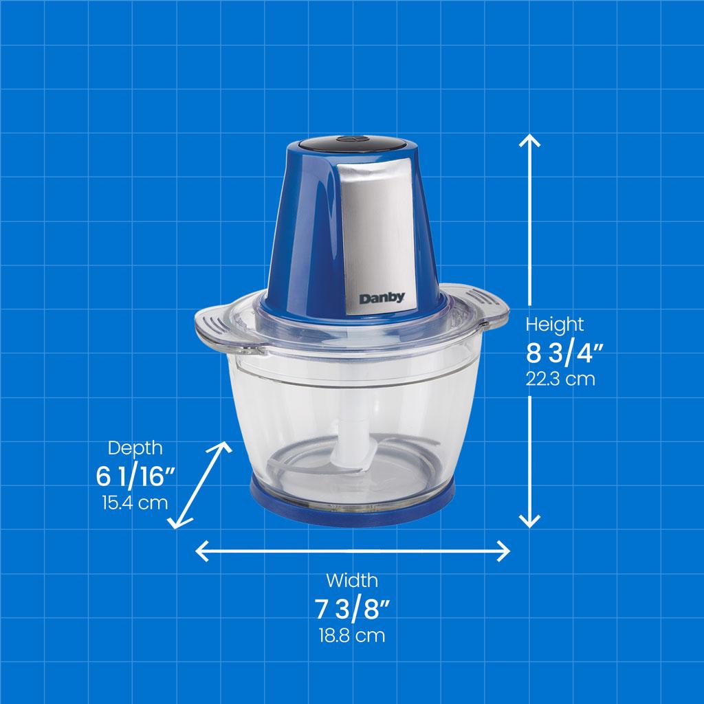 Danby 4 Cup Food Chopper in Black Stainless Steel