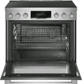 800 Series, Induction freestanding range cooker, 36'', Stainless steel