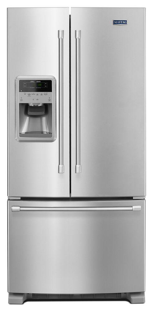 33-inch Wide French Door Refrigerator with Temperature Controlled Beverage Chiller - 22 cu. ft.