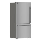 Forno Milano 2-Piece 62-Inch Freestanding Dual Bottom Freezer Refrigerator, Stainless Steel - 34.4 cu.ft, Touch Control, Ice Maker