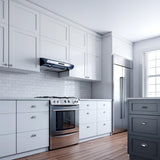 30" 350 CFM Under Cabinet Range Hood Black