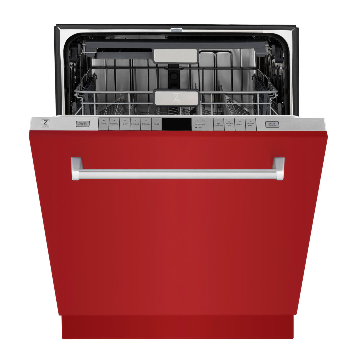 ZLINE 24" Monument Series 3rd Rack Top Touch Control Dishwasher with Stainless Steel Tub, 45dBa (DWMT-24) [Color: Red Gloss]