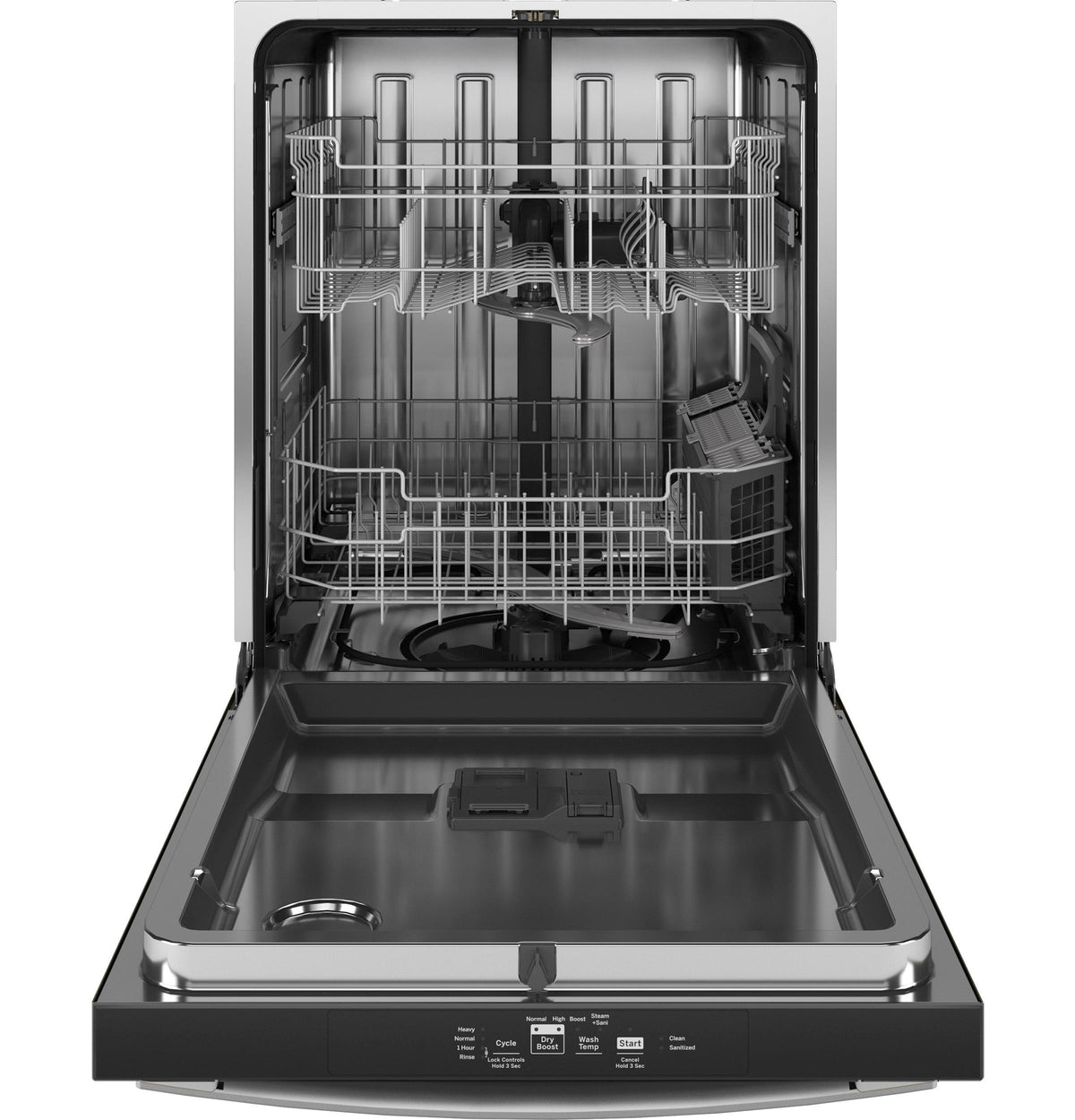 GE® ENERGY STAR® Top Control with Stainless Steel Interior Dishwasher with Sanitize Cycle & Dry Boost