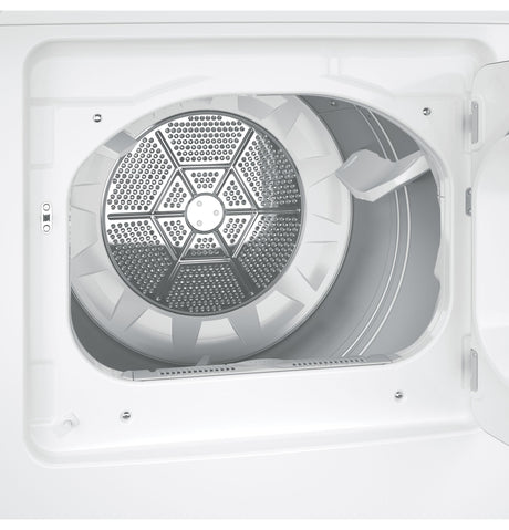 GE® ENERGY STAR® 7.4 cu. ft. Capacity aluminized alloy drum Gas Dryer with Sensor Dry