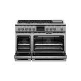 48" Series 9 Professional Dual Fuel 6 Burner with Griddle Range