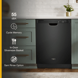 ENERGY STAR® certified dishwasher with 1-Hour Wash cycle