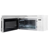 Forno Fornace 30-Inch Over the Range Convection Microwave, White - 1.5 cu.ft, 300 CFM Vent, Touch Control, LED Light