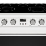 36 Inch Electric Range In White - Contemporary Professional