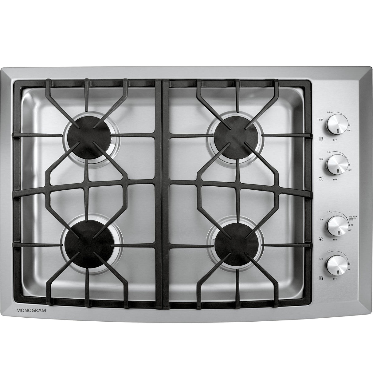 Monogram 30" Stainless Steel Gas Cooktop (Natural Gas)