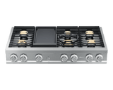 48" Rangetop, Silver Stainless Steel, Natural Gas