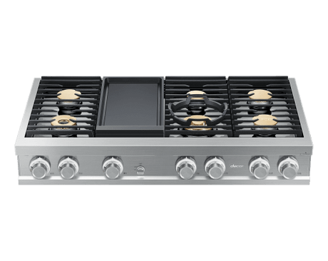 48" Rangetop, Silver Stainless Steel, Natural Gas