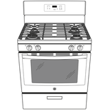 GE® 30" Free-Standing Gas Range