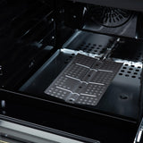 Forno Breno 24 Inch Freestanding Gas Range in Black with Antique Brass, Compact Design