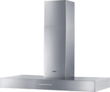 DA 5321 W Puristic Arca AM Wall ventilation hood with dimmable halogen lighting and light-touch switches for easy operation.