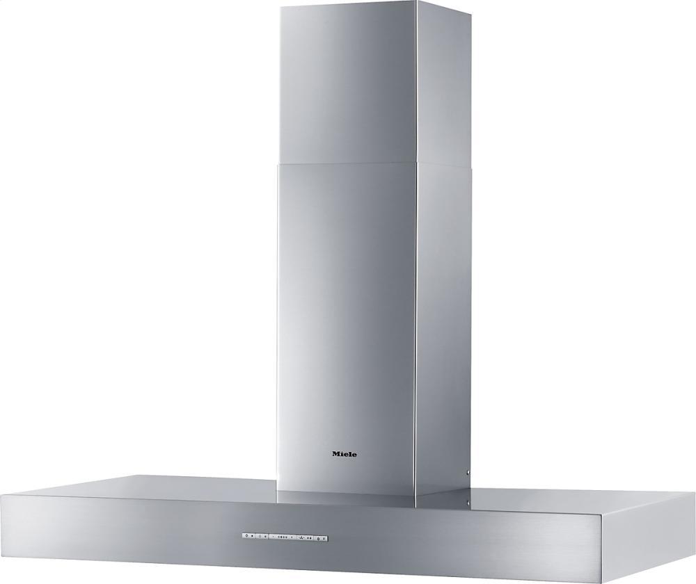 DA 5321 W Puristic Arca Wall ventilation hood with dimmable halogen lighting and light-touch switches for easy operation.