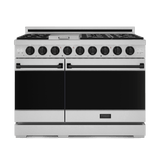 48 Inch Professional Lp Range With Pro-style Knobs In Stainless Steel/black  Gordon Ramsay Series
