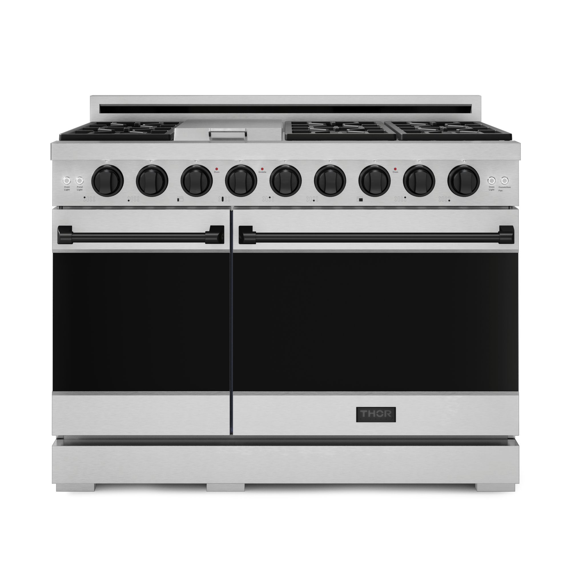 48 Inch Professional Lp Range With Pro-style Knobs In Stainless Steel/black  Gordon Ramsay Series