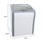 Avanti 4.2 cu. ft. Commercial Sliding Glass Top Freezer or Refrigerator - White / 4.2 cu. ft.