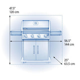 Rogue 525 Gas Grill , Propane, Black