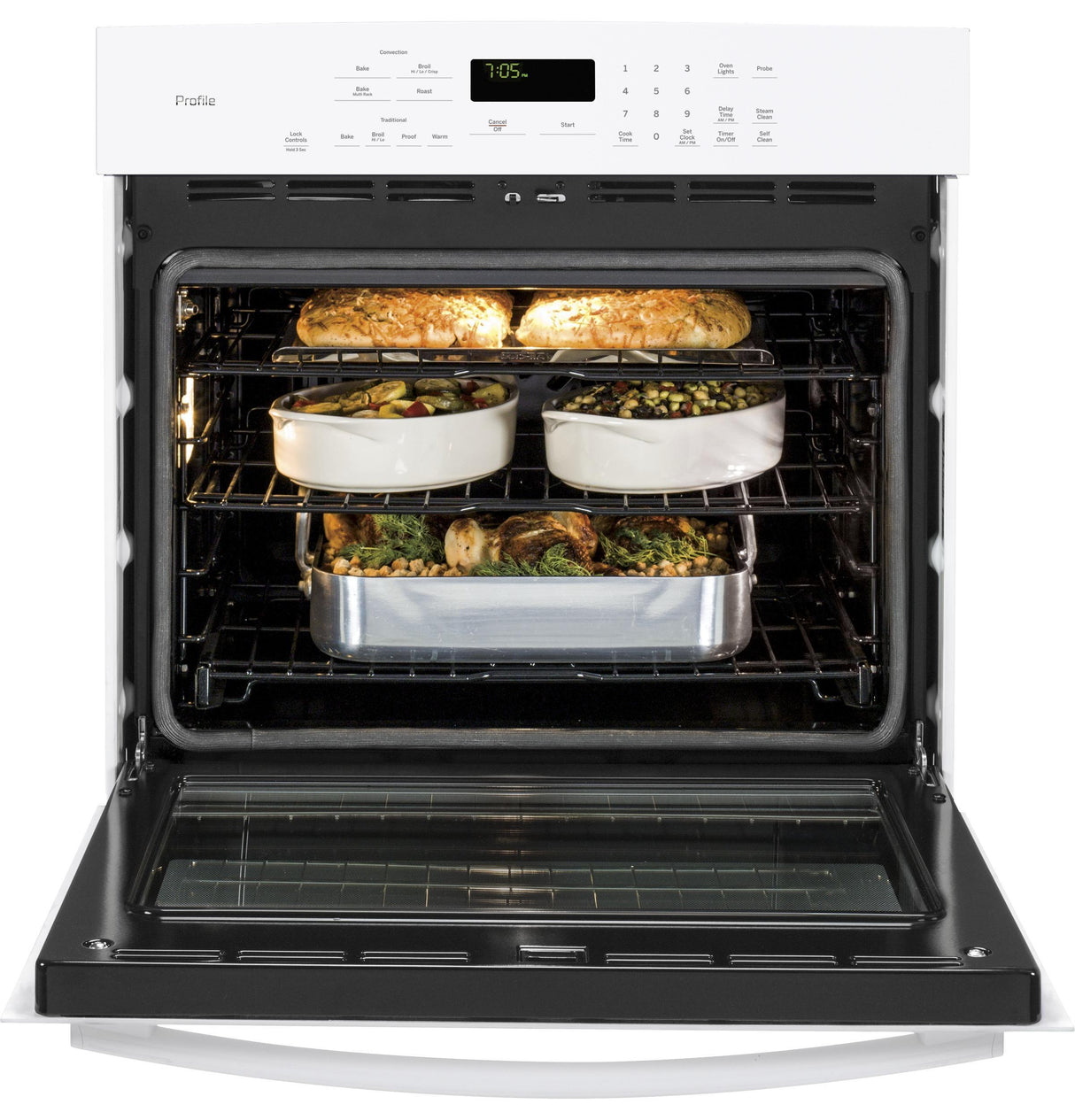 GE Profile™ Series 30" Built-In Single Convection Wall Oven