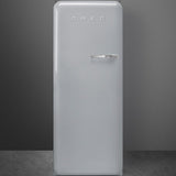 Approx 24" 50'S Style Refrigerator with ice compartment, Silver, Left hand hinge