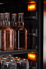 Presrv Beverage Cooler, 15in Under Cabinet, SS+Glass, Reverse Door, 1 Zone