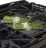 GE Profile™ Series 30" Slide-In Front Control Double Oven Gas Range