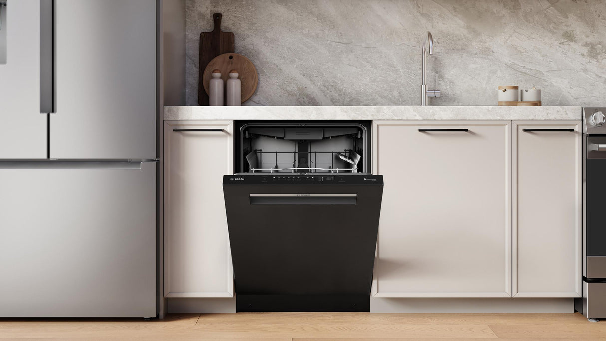 300 Series, built-under dishwasher, 24'', Black