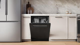 300 Series, built-under dishwasher, 24'', Black