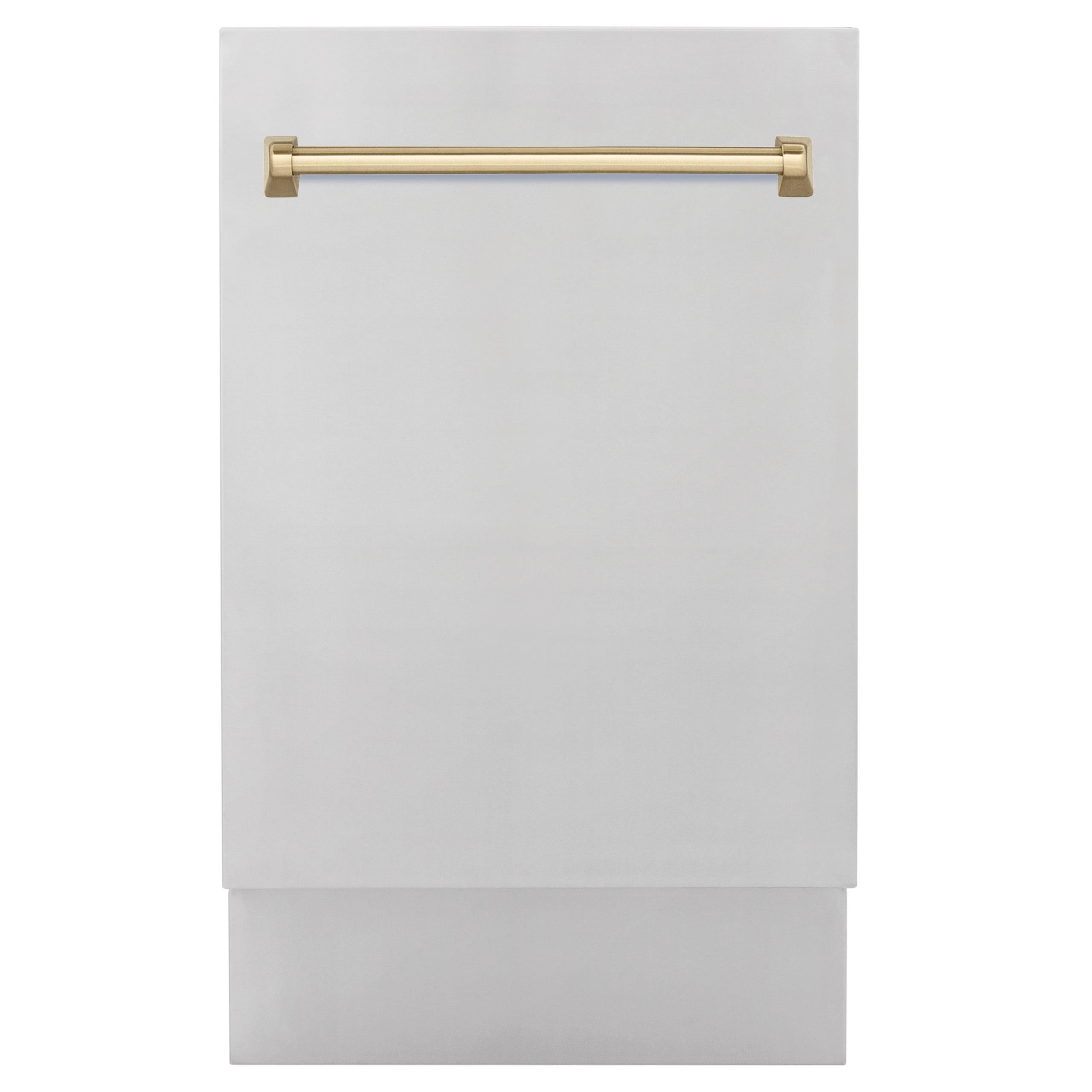 ZLINE Autograph Edition 18 Compact 3rd Rack Top Control Dishwasher in Stainless Steel with Accent Handle, 51dBa (DWVZ-304-18) [Color: Champagne Bronze]
