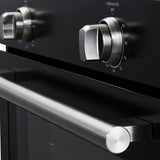 Forno Vomero 30-Inch Wall Oven, Black, 5 cu.ft Capacity, 3550 Watts Convection, Mechanical Controls, Manuel Steam Clean