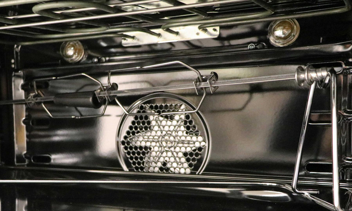Nostalgie 40 Inch Dual Fuel Natural Gas Freestanding Range in Stainless Steel with Brass Trim