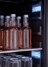 Presrv Beverage Cooler, 24in Full Size, SS+Glass, Reversible Door, 1 Zone