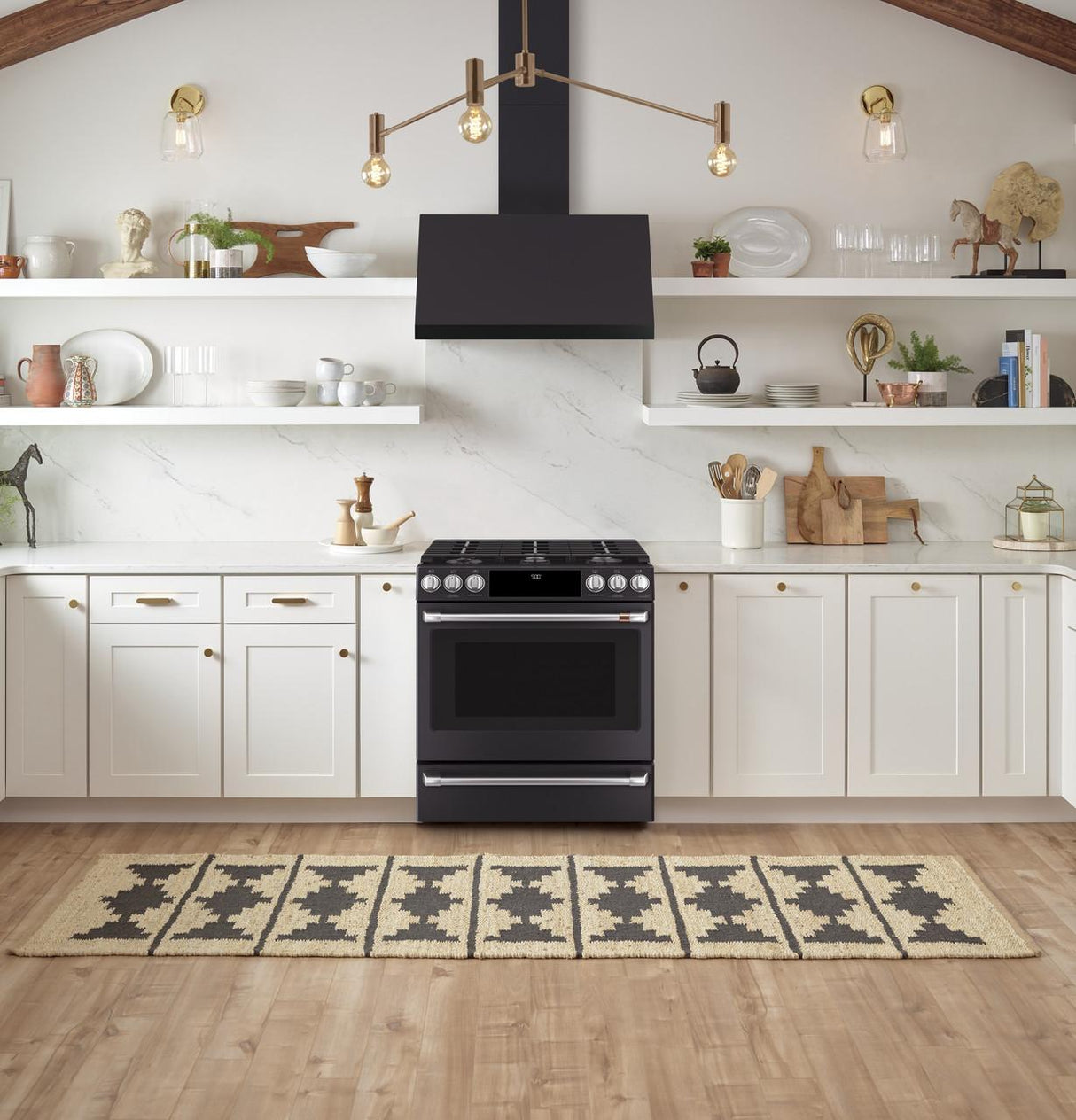 Café™ 30" Smart Slide-In, Front-Control, Dual-Fuel Range with Warming Drawer