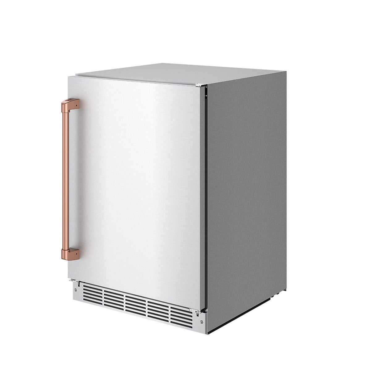 Gordon Ramsay Collection 24 Inch Outdoor Undercounter Beverage Cooler In Stainless Steel/rose Gold