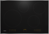 KM 7730 FR - 30-inch induction cooktop, operated with its own controls with 4 round cooking zones
