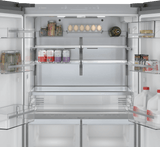 800 Series French Door Bottom Mount Refrigerator 36" Black Stainless Steel