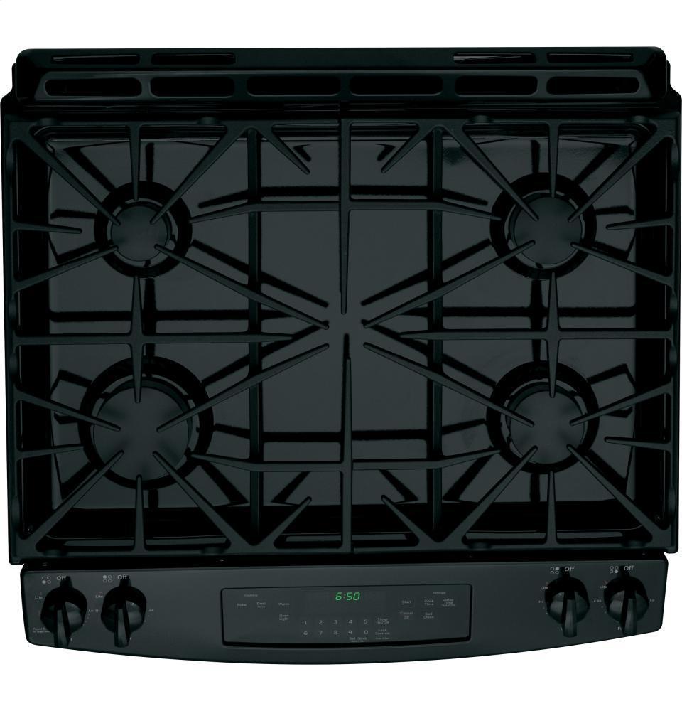 GE® 30" Slide-In Front Control Gas Range