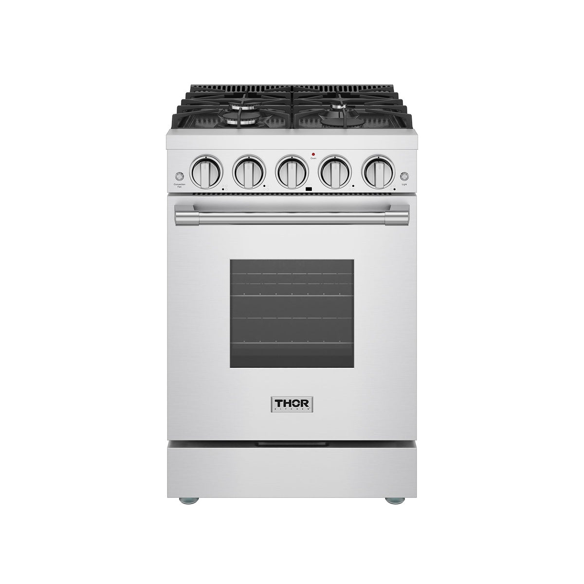 24 Inch S Series Professional Gas Range - Stainless Steel