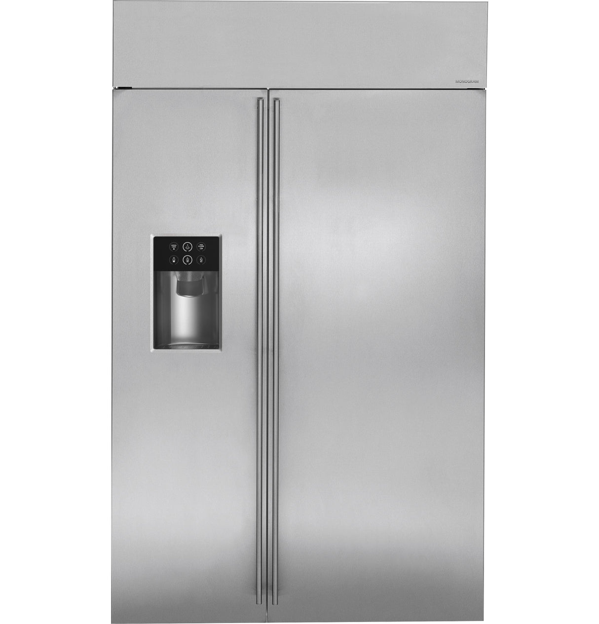 Monogram 48" Smart Built-In Side-by-Side Refrigerator with Dispenser