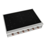 ILVE UHCPI366NSSP Nostalgie II 36 inch Built-In Induction Rangetop with 6 Elements (Copper)