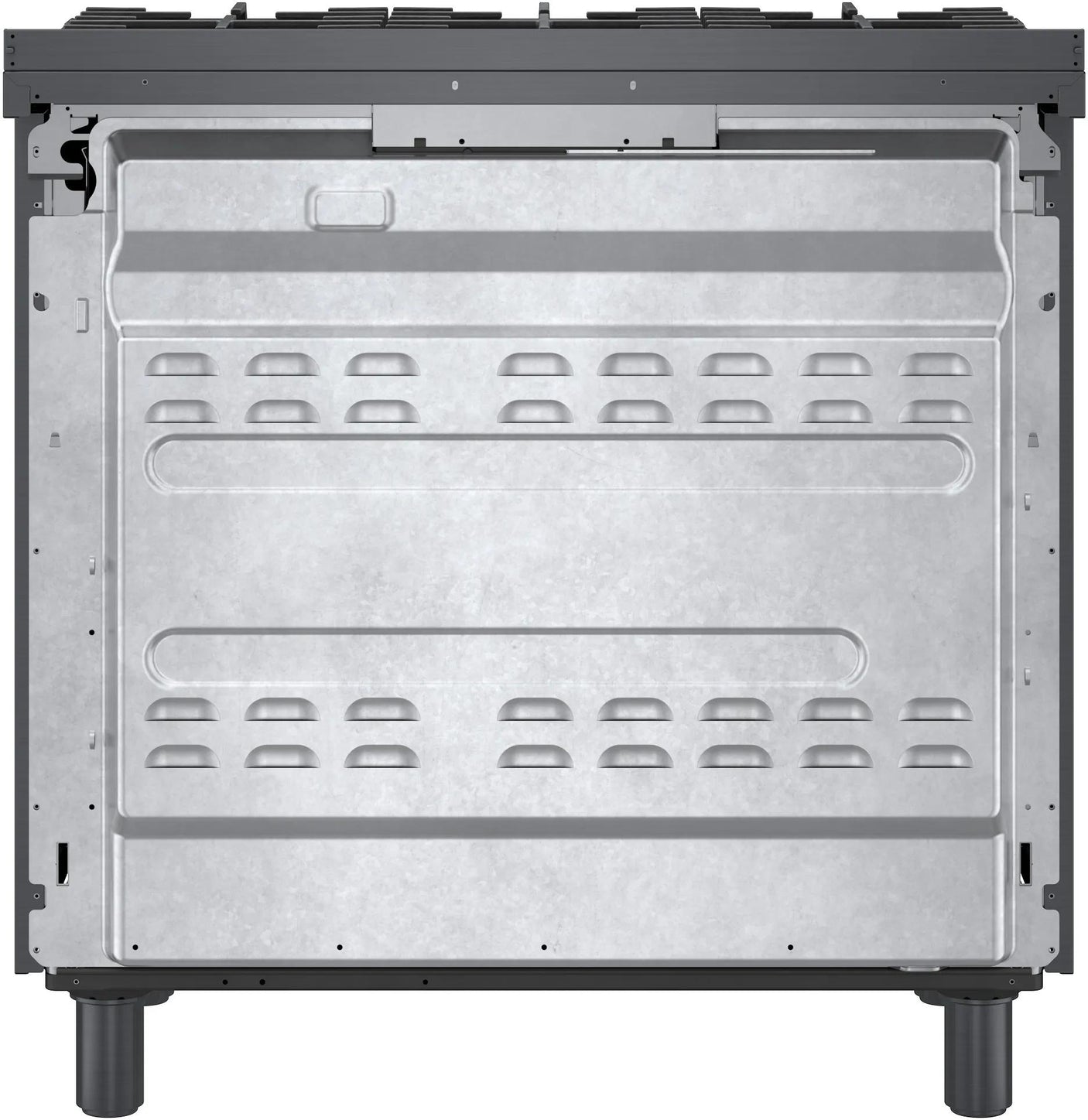 800 Series Dual Fuel Freestanding Range 36" Black Stainless Steel
