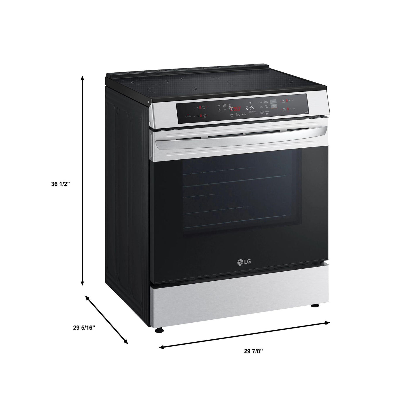 6.3 cu. ft. Smart Induction Slide-in Range with Convection and Air Fry